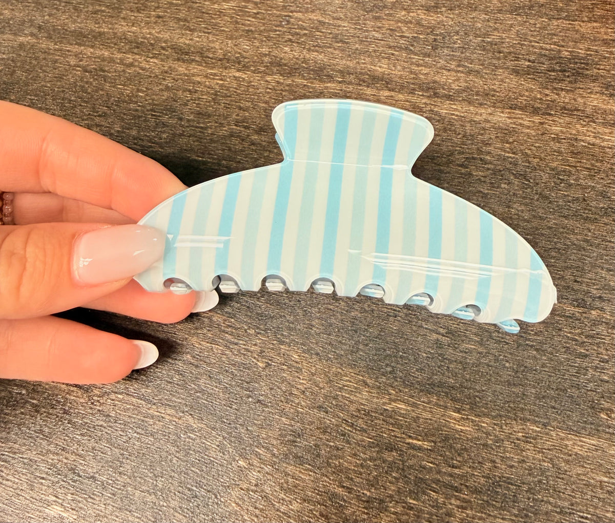 Baby Blues Stripe Clip