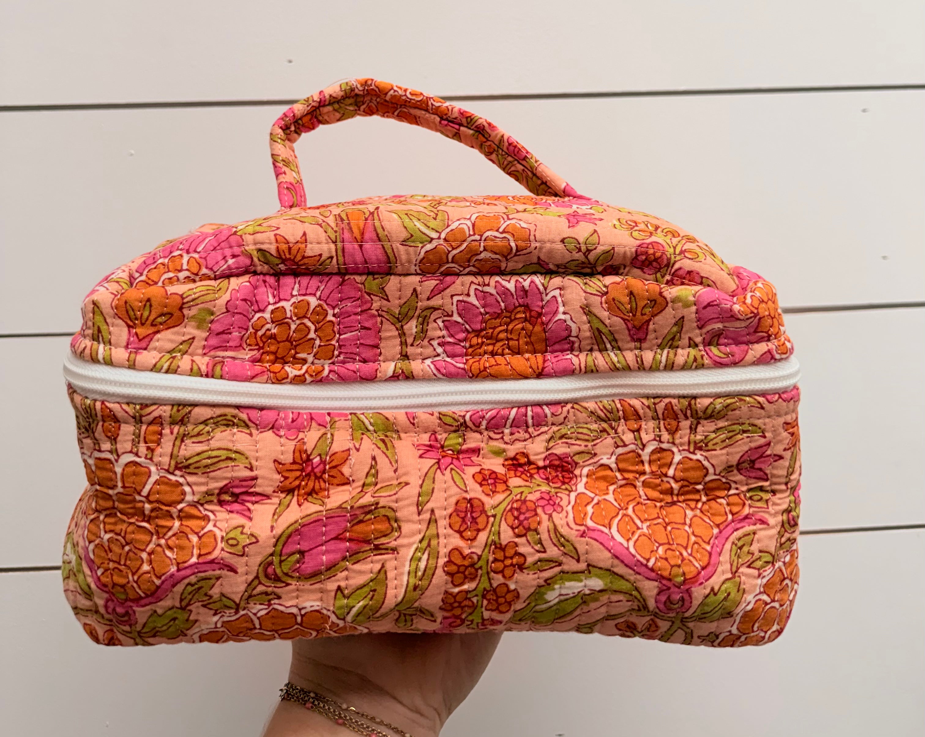 Sweet Floral Cosmetic Bag