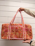 Sweet Floral Quilted Duffle