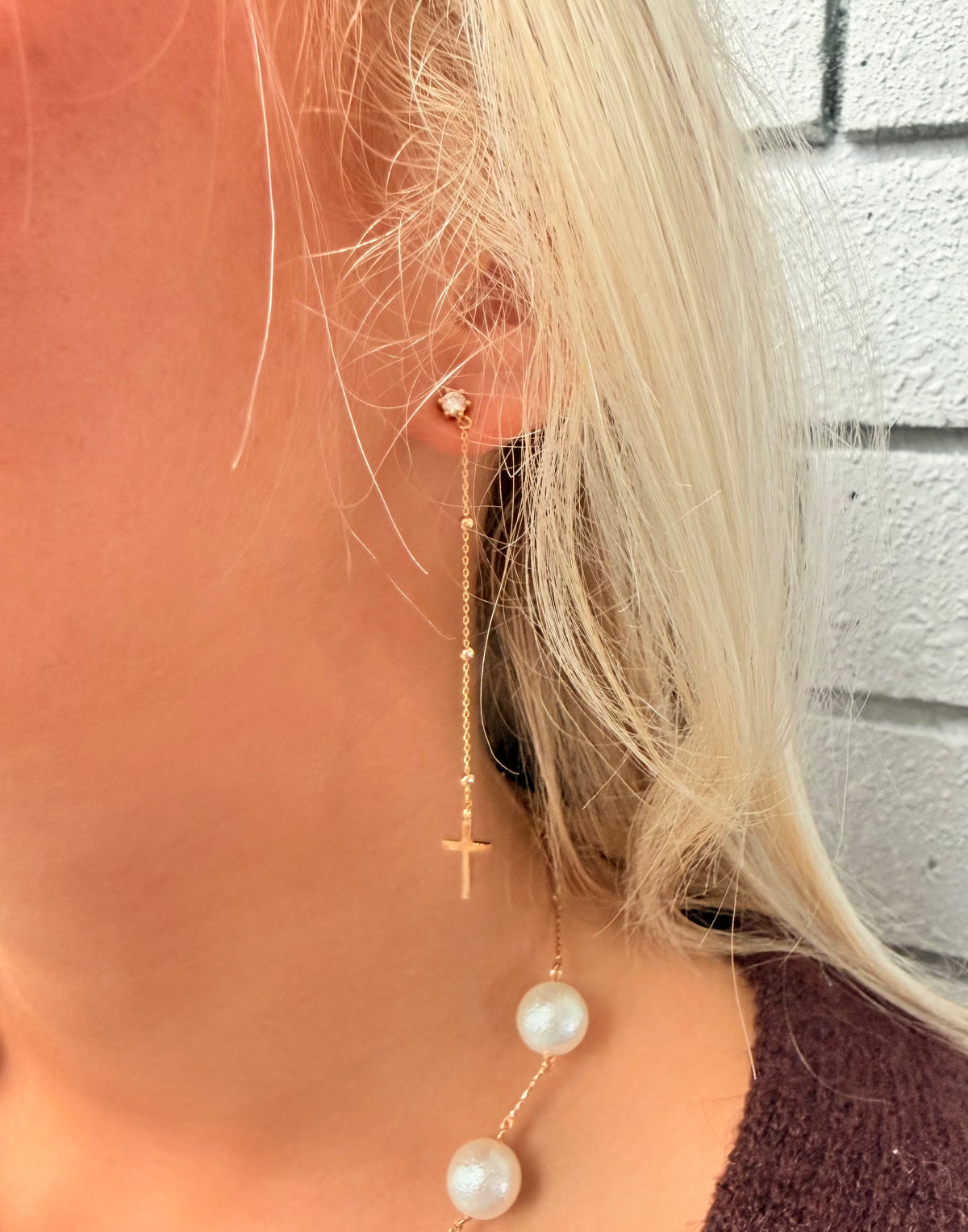 Cross Duster Earrings
