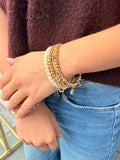 Cross + Pearl Bracelet Set