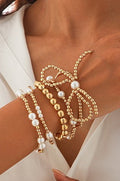 Bow & Pearl Bracelet Stack