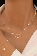 Heart & Pearl Layered Necklace