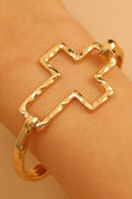Golden Grace Cross Bangle