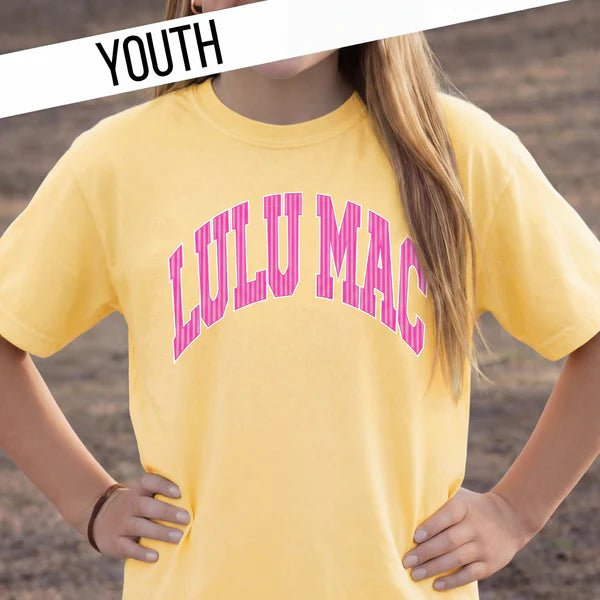 Youth Butter & Pink Stripe Tee | Lulu Mac