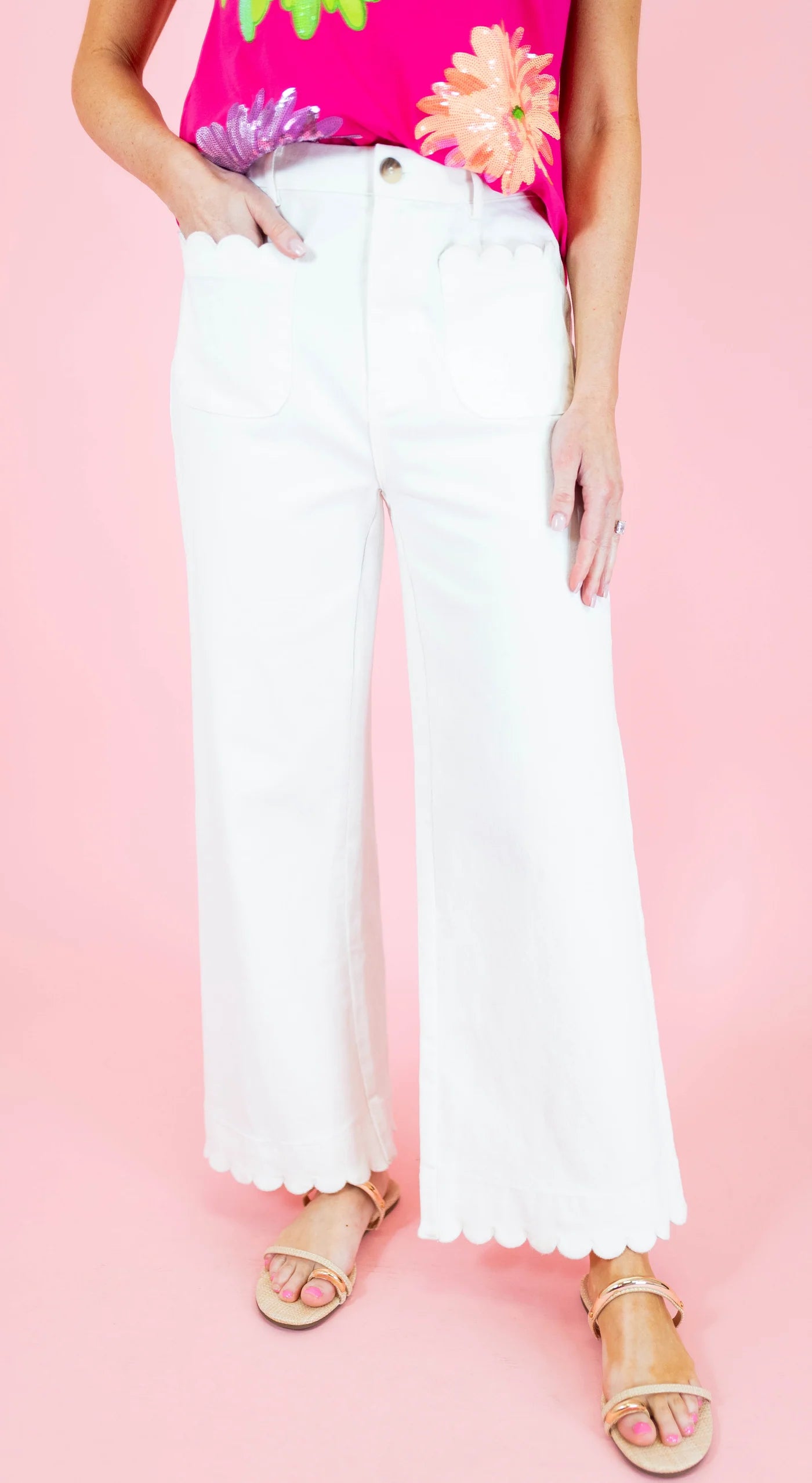 Polly Scalloped Pants
