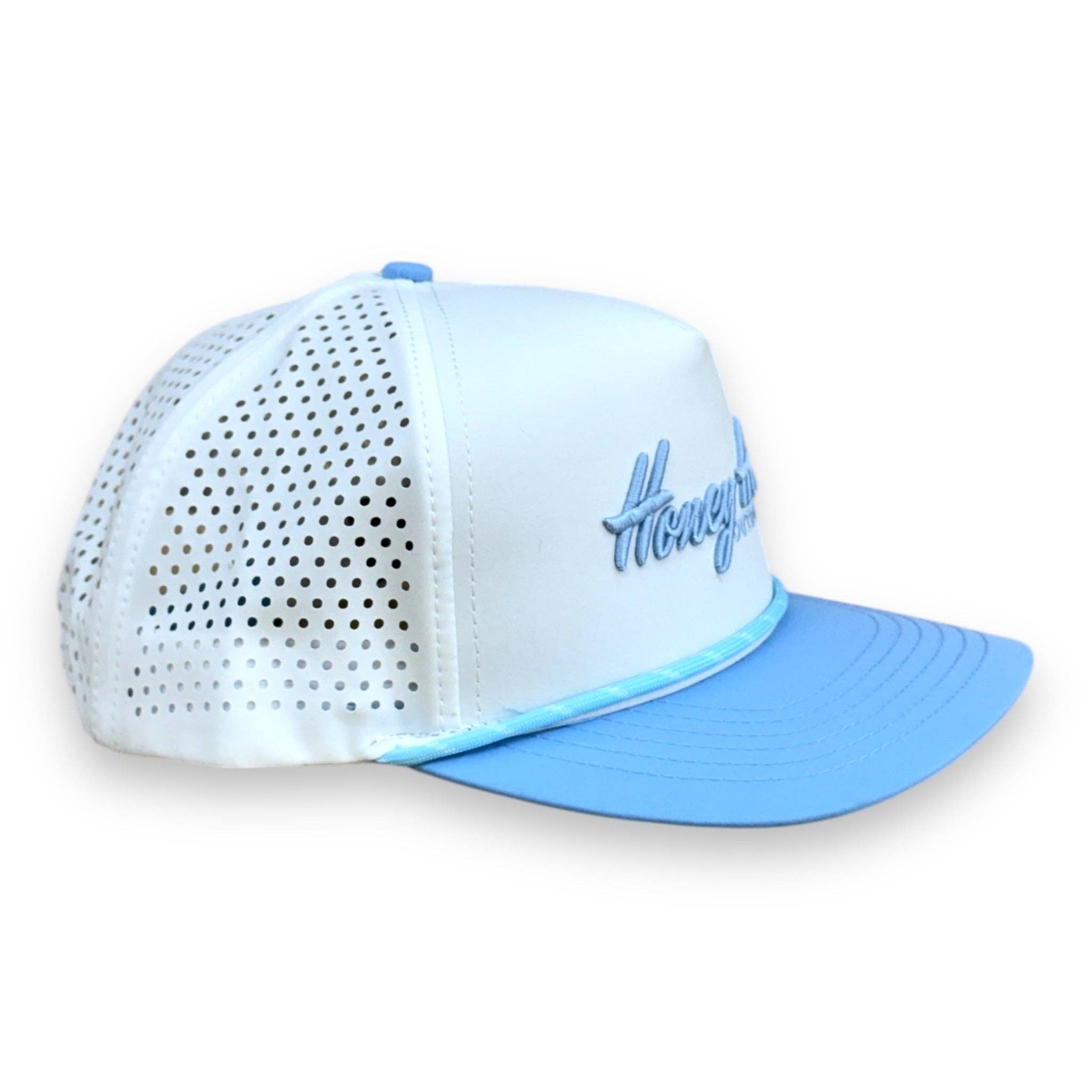 White & Blue Performance Rope Hat | Honey Hole