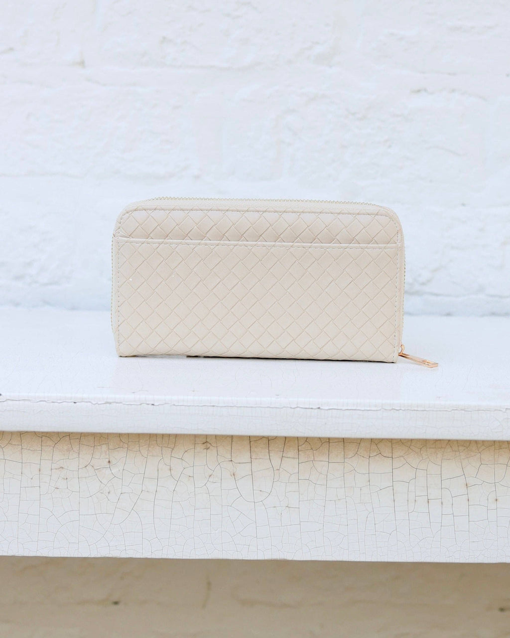 Penelope Wallet | Woven Almond