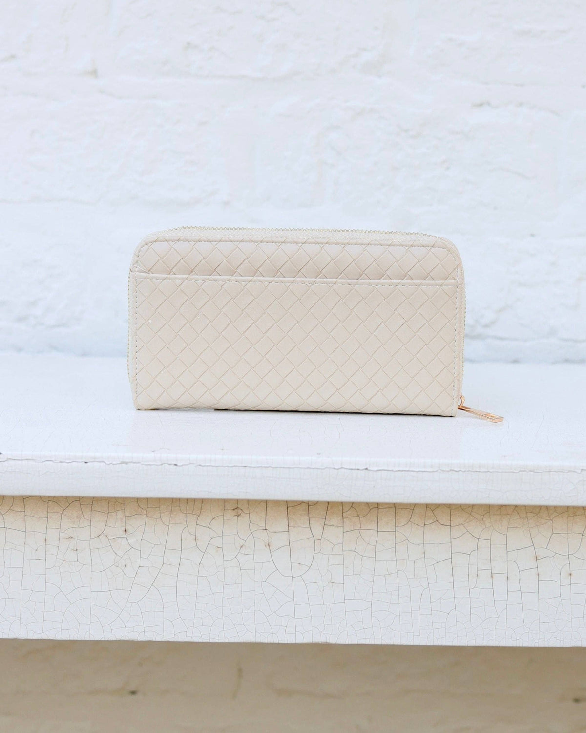 Penelope Wallet | Woven Almond