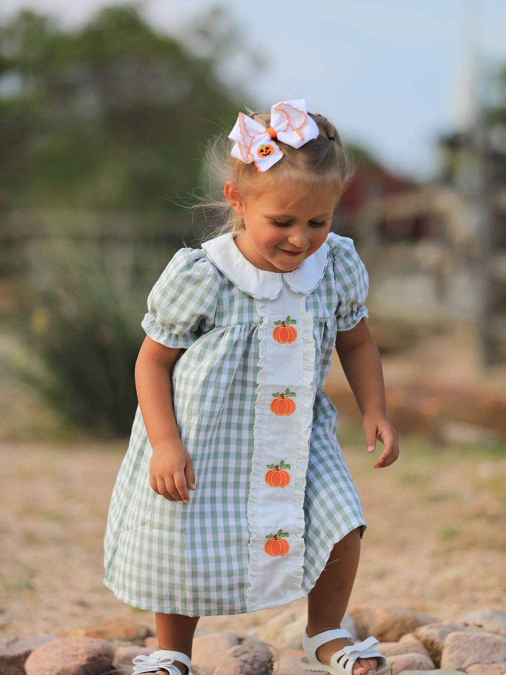 Pumpkin Patch Ruffle Dress