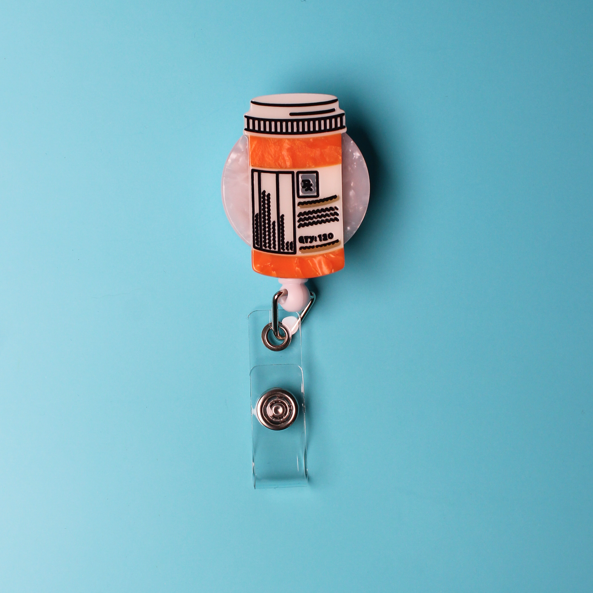Prescription Bottle Badge Reel